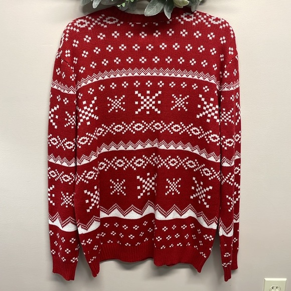 NWOT Rudolph The Red Nosed Reindeer Christmas Holiday Ugly Sweater L - Picture 2 of 16